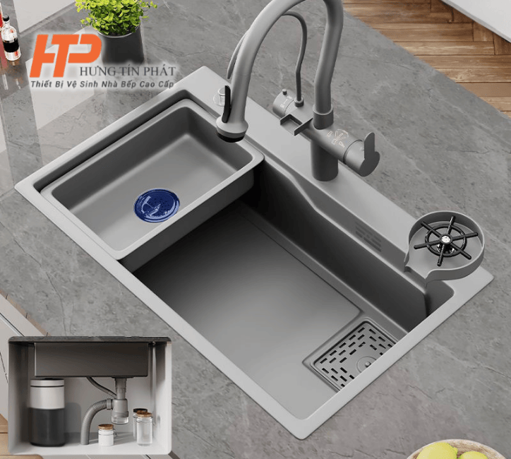 Chậu rửa Nano HTP 7846