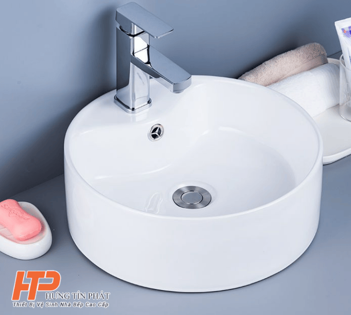 Lavabo sứ cáo cấp LB-06