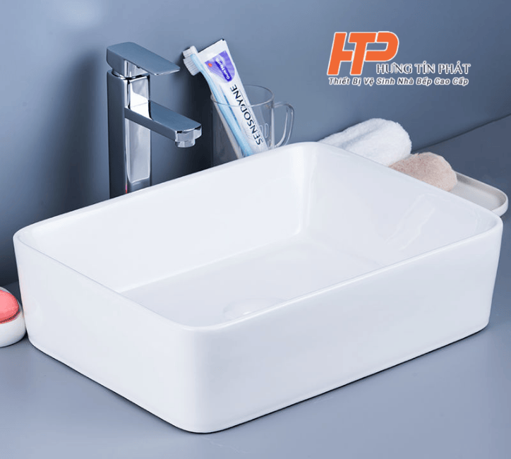 Lavabo sứ cáo cấp LB-06