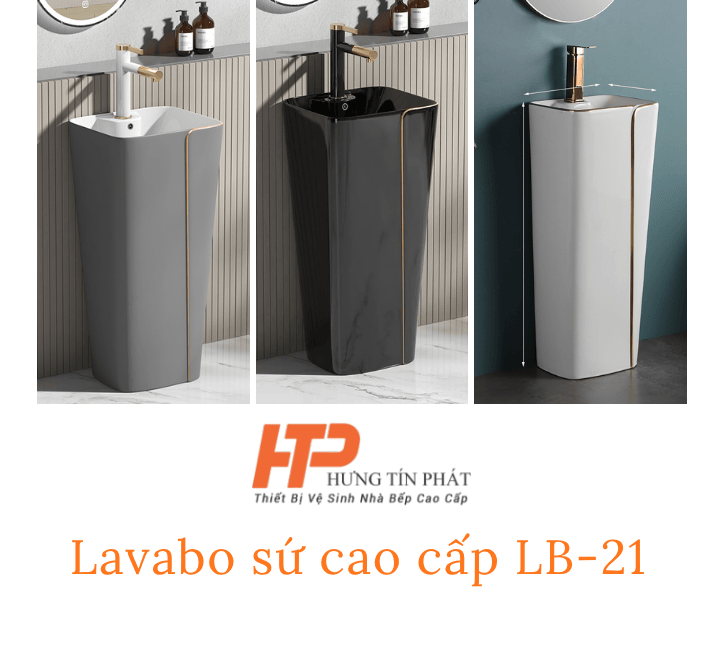 Lavabo sứ cao cấp LB-21