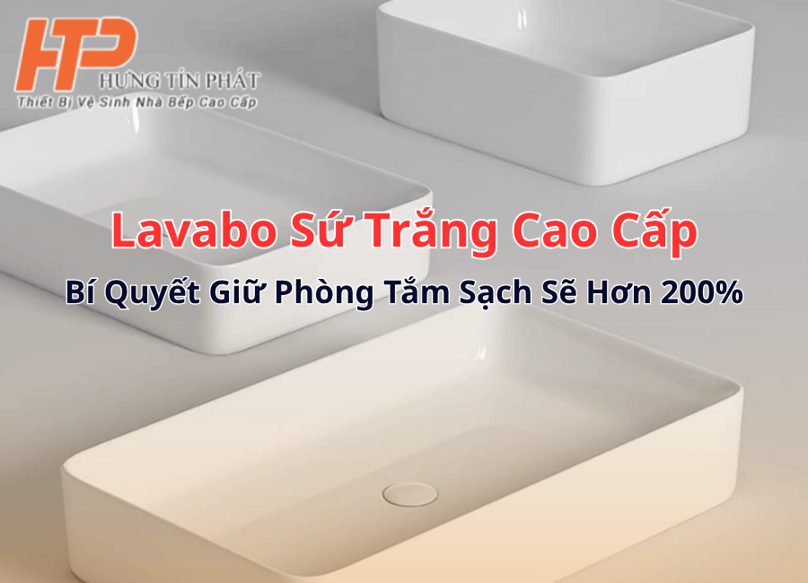 Lavabo Sứ Trắng – Bí Quyết Giữ Phòng Tắm Sạch Sẽ Hơn 200%