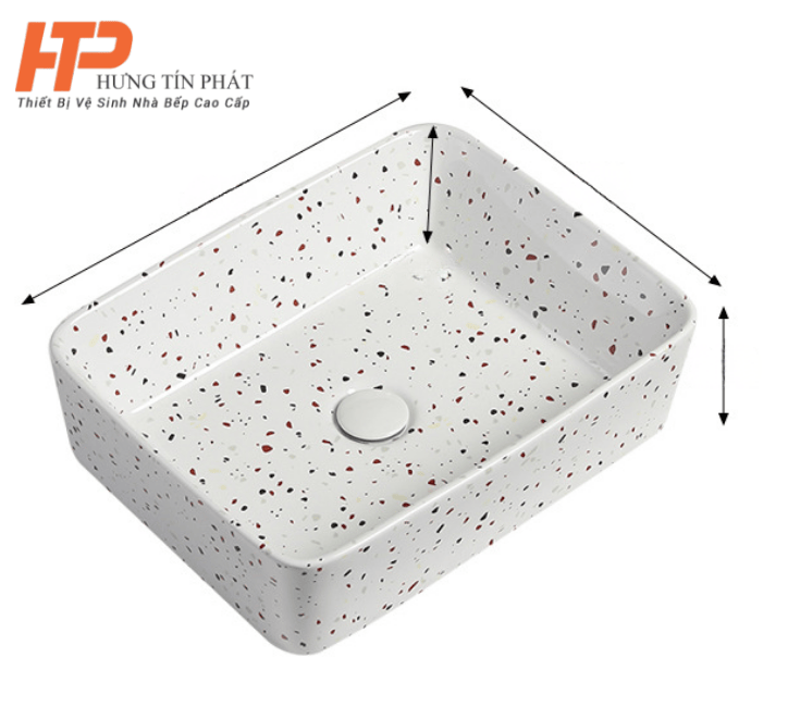 Lavabo sứ cáo cấp LB-10