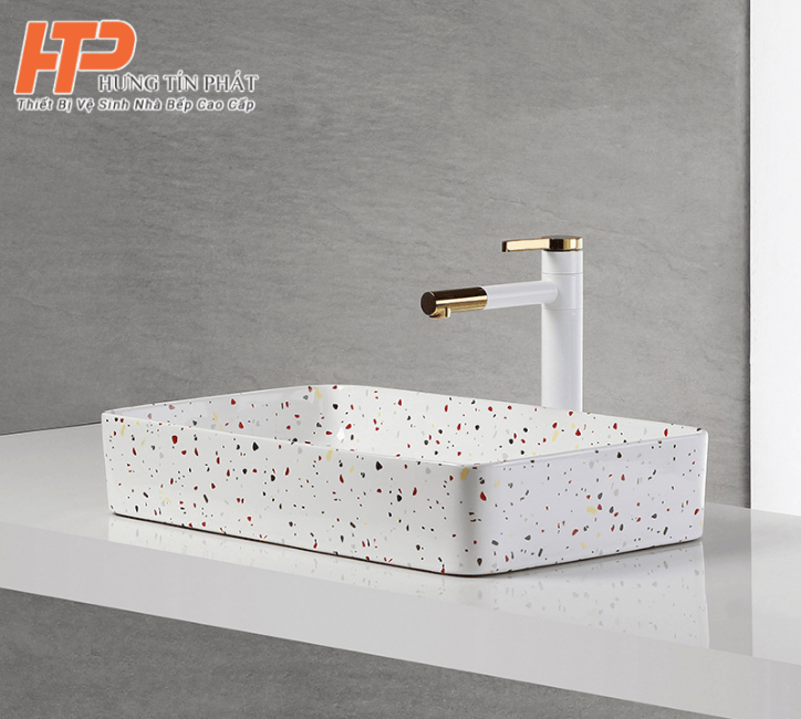Lavabo sứ cáo cấp LB-10