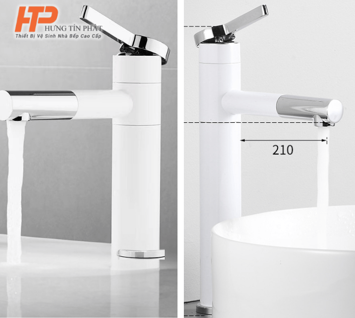 Vòi lavabo nóng lạnh HTP 618