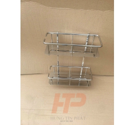 Rổ để đồ vệ sinh 2 tầng inox 304(t
