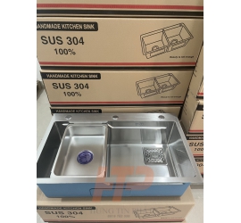 Chậu rửa chén 2 ngăn inox cao cấp