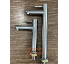 Vòi Lavabo Tròn Nóng Lạnh Inox 304