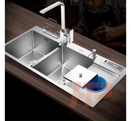Bồn rửa chén inox 304 2 ngăn