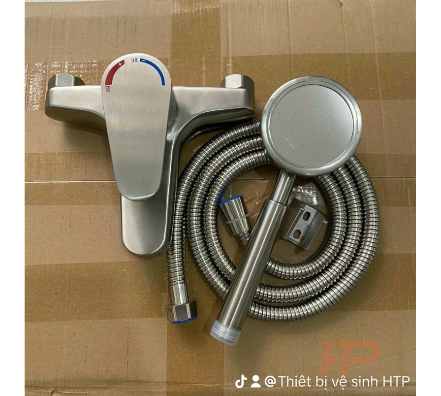 Bộ sen tắm nóng lạnh gắn tường 304
