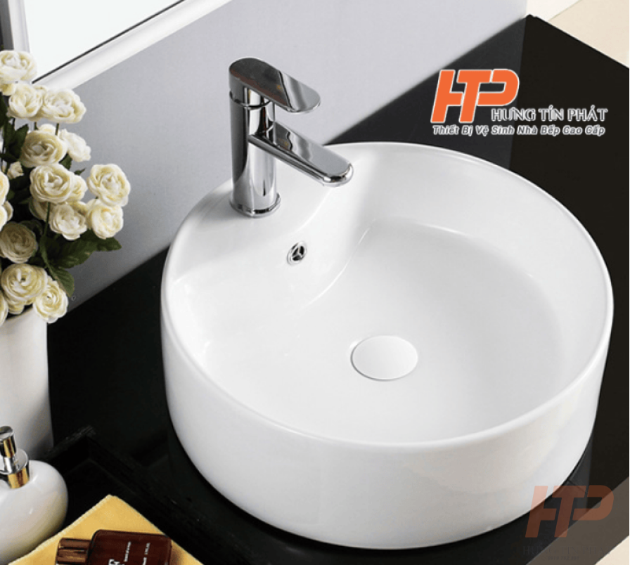 Lavabo sứ cáo cấp LB-06