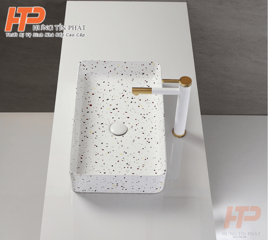 Lavabo sứ cáo cấp LB-10