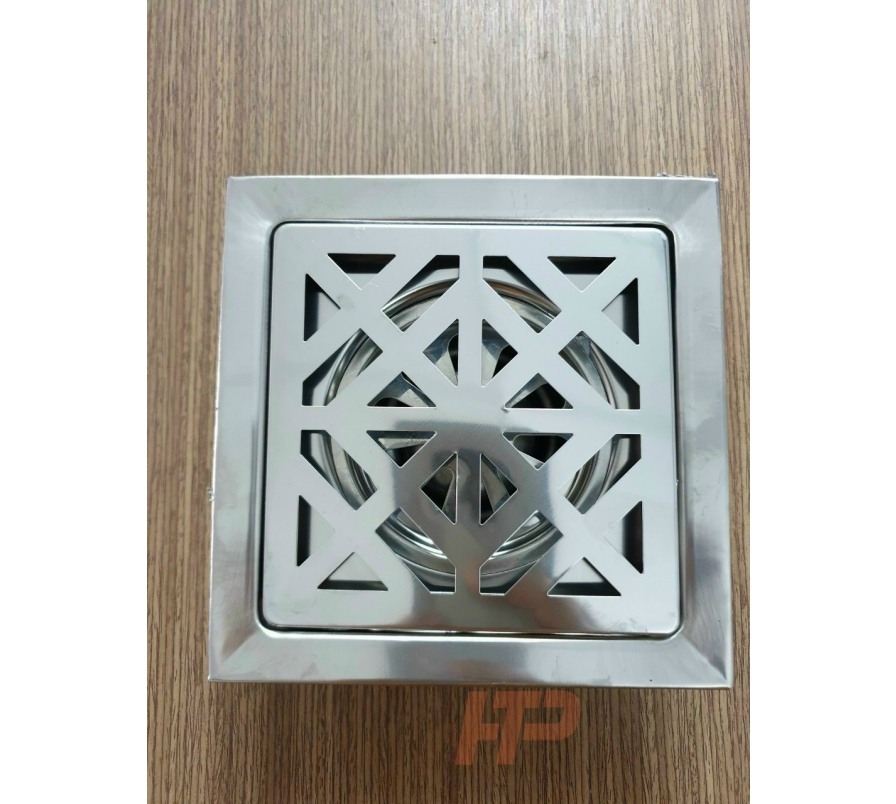 ​Nắp đậy lỗ thoát nước nhà tắm thiết kế bằng Inox