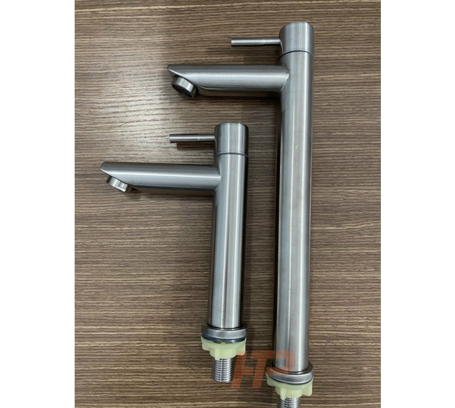 Vòi Lavabo Tròn Nóng Lạnh Inox 304