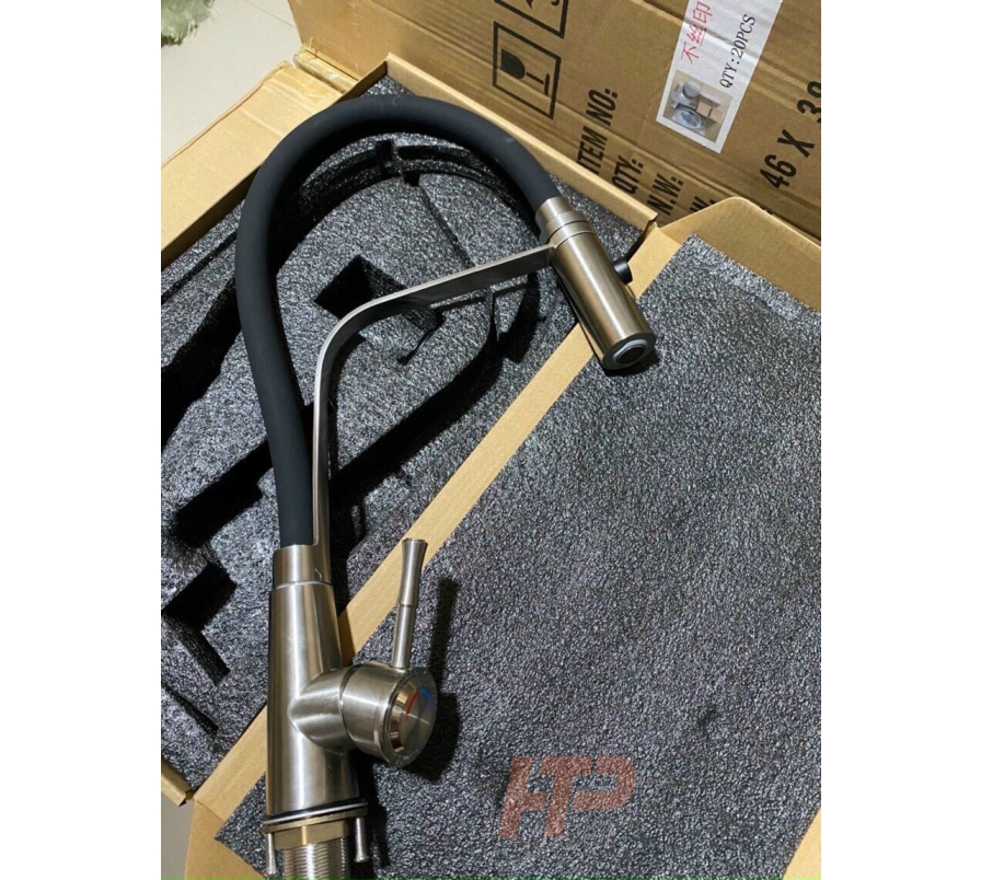 VÒI RỬA CHÉN NÓNG LẠNH INOX 304 – LÒ XO MỀM